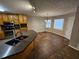 Kitchen with granite countertops and stainless steel appliances at 215 Moseley Crossing Dr, Stockbridge, GA 30281