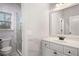 Bathroom with marble vanity, shower, and toilet at 105 Dockstreet Aly, Peachtree City, GA 30269