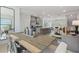 Open living space with island kitchen, dining area, and comfortable seating at 3136 Washburn Se St, Atlanta, GA 30354