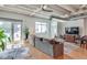 Stylish living area with hardwood floors, modern decor, and large windows offering ample natural light at 805 Peachtree Ne St # 401, Atlanta, GA 30308