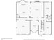 First floor layout featuring kitchen, living room, and bedrooms at 3172 Trinity Grove Dr, Dacula, GA 30019