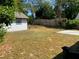Large backyard with grassy area and concrete patio at 1677 S Gordon Sw St, Atlanta, GA 30310