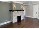 Living room with hardwood floors, fireplace, and recessed lighting at 1677 S Gordon Sw St, Atlanta, GA 30310