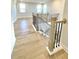 Bright open loft with light-colored hardwood floors and a view of the staircase at 738 Crossroad Ct, Powder Springs, GA 30127