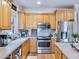 Well-equipped kitchen with stainless steel appliances and granite countertops at 3530 Dahlonega Hwy, Cumming, GA 30028