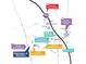 Area map highlighting the proximity to Piedmont Henry Hospital, shopping, schools, and the Atlanta Motor Speedway at 134 Oakchase Park Ln, Hampton, GA 30228