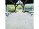 Open-air pavilion with picnic tables offering a relaxing space to view the community tennis courts at 306 Mountain Laurel Walk, Canton, GA 30114