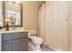 Charming bathroom with updated vanity and shower at 8025 Georgetown Cir, Suwanee, GA 30024