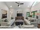 Bright living room with high ceilings, recessed lighting, and comfortable seating at 2908 Mabry Ne Ln, Brookhaven, GA 30319