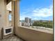 Balcony with stunning city views and a tiled floor at 3334 Peachtree Ne Rd # 1707, Atlanta, GA 30326