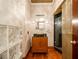 Modern bathroom with glass shower, vessel sink, and wood vanity at 3334 Peachtree Ne Rd # 1707, Atlanta, GA 30326