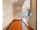Hallway with decorative wall finish, wood floors, and an arched ceiling at 3334 Peachtree Ne Rd # 1707, Atlanta, GA 30326