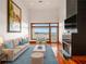 Bright living room with hardwood floors, fireplace, and city view at 3334 Peachtree Ne Rd # 1707, Atlanta, GA 30326