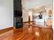 Open living area with hardwood floors and kitchen views at 3334 Peachtree Ne Rd # 1707, Atlanta, GA 30326