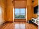 Media room with hardwood floors and city views at 3334 Peachtree Ne Rd # 1707, Atlanta, GA 30326