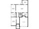 Basement floor plan with unfinished mechanical, and basement storage at 41 Bennett Farm Dr, Loganville, GA 30052