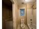 Clean bathroom with shower/tub combo and a window at 1824 Thornhill Se Pass, Conyers, GA 30013