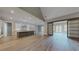 Modern kitchen with an island and sliding barn door to dining area at 2259 County Line Rd, Acworth, GA 30101