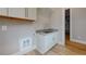 Laundry room with a sink and built-in cabinets at 2259 County Line Rd, Acworth, GA 30101