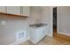 Laundry room with a built in sink and cabinets at 2259 County Line Rd, Acworth, GA 30101