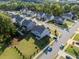 Aerial view showcases the home's spacious backyard and proximity to neighborhood amenities at 1995 Woodmont Dr, Douglasville, GA 30135