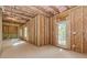 Spacious unfinished basement area, complete with roughed-in utilities and direct walkout access at 6462 Beaver Creek Trl, Atlanta, GA 30349