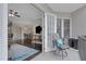 Cozy balcony extends the living space with outdoor seating, connecting to the interior living and dining areas at 3621 Vinings Slope Se # 3411, Atlanta, GA 30339