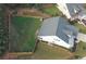 Aerial view of a spacious backyard with well-maintained landscaping at 3406 Ravensworth Nw Trce, Kennesaw, GA 30144