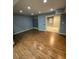 Finished basement featuring recessed lighting and wood laminate flooring at 3370 Knighton Rdg, Powder Springs, GA 30127