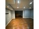 Finished basement featuring recessed lighting and wood laminate flooring at 3370 Knighton Rdg, Powder Springs, GA 30127