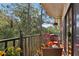 Private balcony overlooking a wooded area, perfect for relaxing at 27303 Plantation Ne Dr, Atlanta, GA 30324