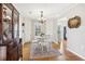 Bright dining area with hardwood floors and built-in cabinetry at 27303 Plantation Ne Dr, Atlanta, GA 30324