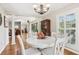 Elegant dining room with hardwood floors and chandelier at 27303 Plantation Ne Dr, Atlanta, GA 30324