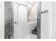 Bathroom with a shower and a built-in bathtub at 4599 Park Dr, Pine Lake, GA 30083