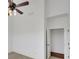 Bright bedroom with neutral carpeting, ceiling fan and recessed lights at 4853 Stonehall Pl, Atlanta, GA 30339