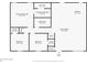 One-story floor plan featuring 2 bedrooms and 2 baths at 1246 Bell Ave, East Point, GA 30344