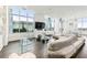 Spacious living room with floor to ceiling windows at 2828 Peachtree Nw Rd # Ph3300, Atlanta, GA 30305