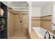 Bathroom with a large shower and a soaking tub at 7445 Talbot, Sandy Springs, GA 30328