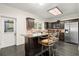 Modern kitchen with stainless steel appliances and an island at 7445 Talbot, Sandy Springs, GA 30328