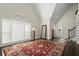 Bright living room with a high ceiling and large windows at 7445 Talbot, Sandy Springs, GA 30328