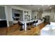 Elegant kitchen boasts modern appliances, a long island with seating, and an open design at 3450 Camellia Ln, Suwanee, GA 30024