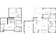 Detailed floor plan showcasing layout of lower and upper levels, including the garage, bedrooms and deck at 1377 Oak Grove Dr, Decatur, GA 30033