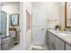 Shared bathroom with shower/tub combo and vanity at 648 Glendale Rd, Scottdale, GA 30079