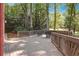 Spacious deck overlooking wooded backyard at 5040 Harrington Rd, Johns Creek, GA 30022