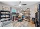 Bright home office with built-in shelving and hardwood floors at 179 Village Dr, Hiram, GA 30141