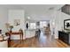 Spacious open concept living area, seamlessly connecting living, dining, and kitchen spaces at 3676 Chattahoochee Summit Dr, Atlanta, GA 30339