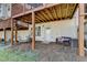 Cozy covered patio with outdoor seating, perfect for relaxing and enjoying the backyard at 3676 Chattahoochee Summit Dr, Atlanta, GA 30339