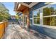 View of a backyard deck with wood floors and railings, offering an inviting outdoor space at 971 Washington Sw Pl, Atlanta, GA 30314