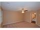 Spacious bedroom with a ceiling fan and neutral walls at 26 Flint Ridge Se Dr, Mableton, GA 30126