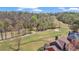 A sprawling golf course and backyard viewed from above, nestled among mature trees and lush landscaping at 8150 Albritton Downs, Cumming, GA 30041
